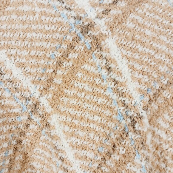 Boyne Valley Weavers, Hand Crafted Ireland, Tan Plaid Poncho, Wool Blend, O/S - Picture 4 of 11